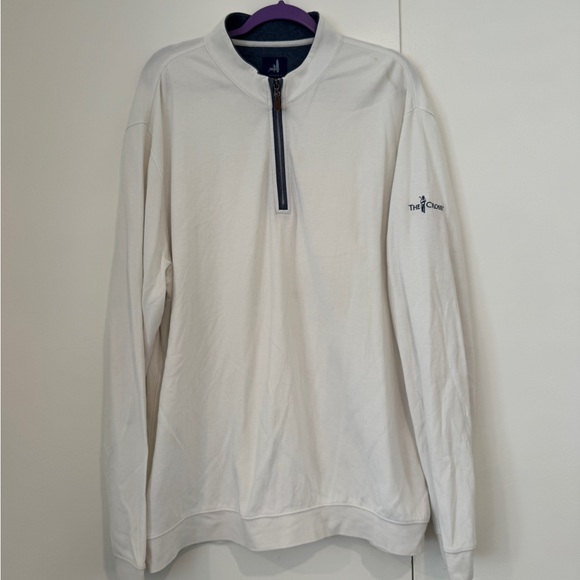 johnnie-O Men’s XXL Quarter Zip Pullover | White | Crosby Club | Polished Style - Picture 3 of 6